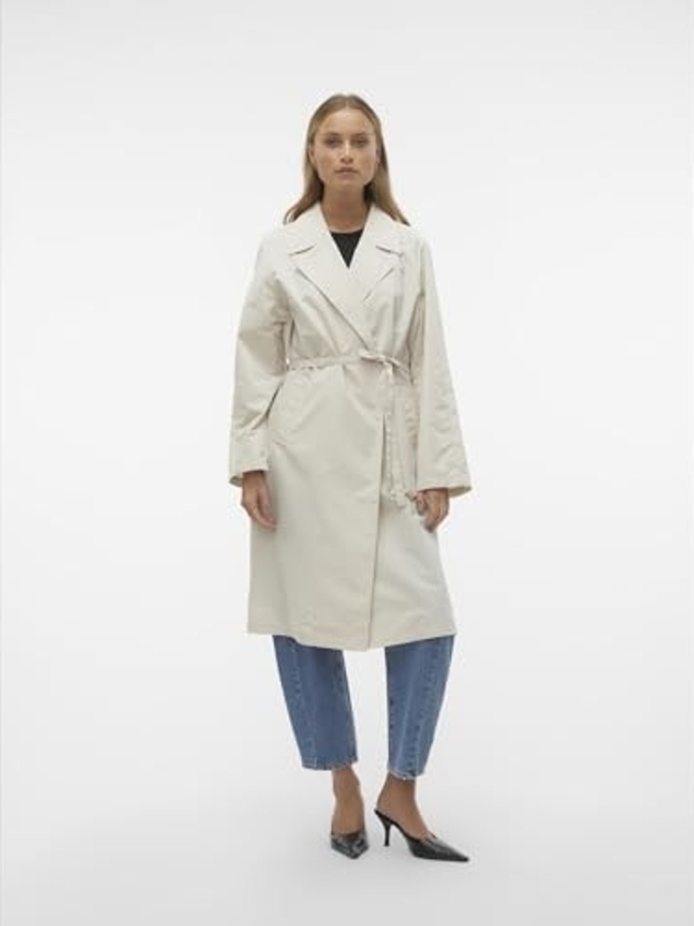 VERO MODA womens Vmneel Long Trench Coat Trench Coat